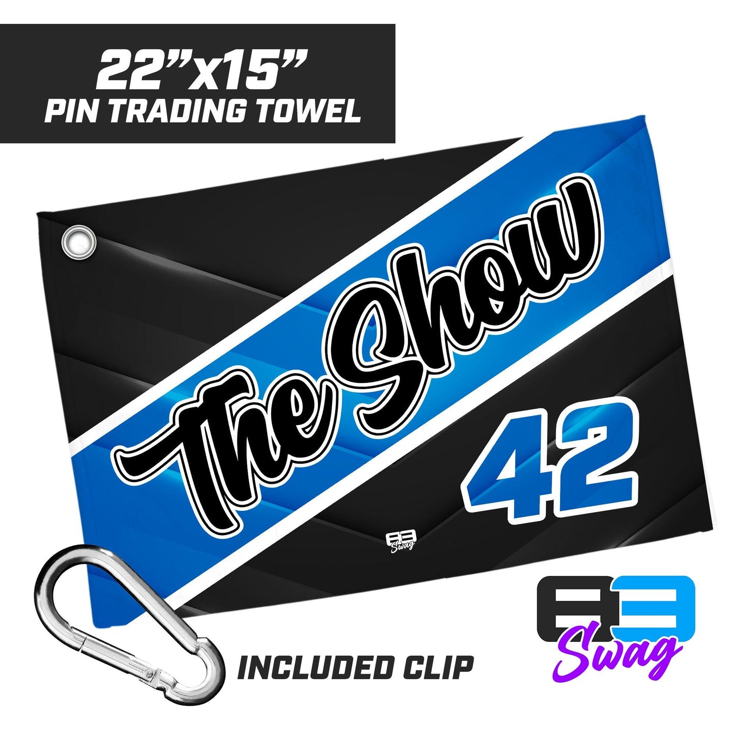 22"x15" Pin Trading Towel - The Show Baseball - 83Swag