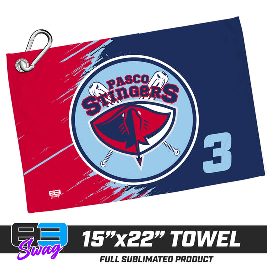 22"x15" Plush Towel - Pasco Stingers Baseball