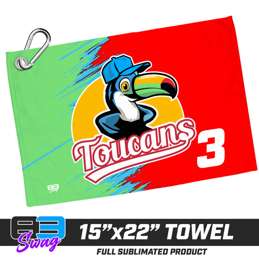 22"x15" Plush Towel - Toucans Baseball LV