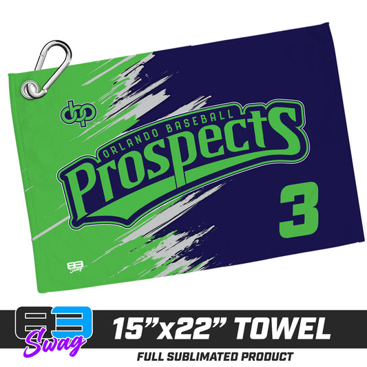 22"x15" Plush Towel - Orlando Baseball Prospects - OBP