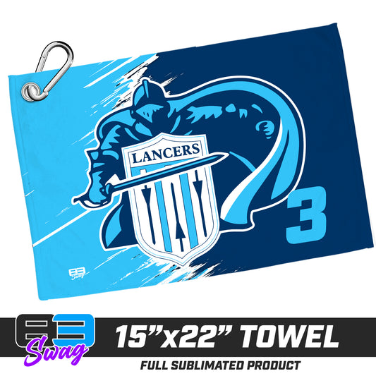 22"x15" Plush Towel - Belleville East Lancers