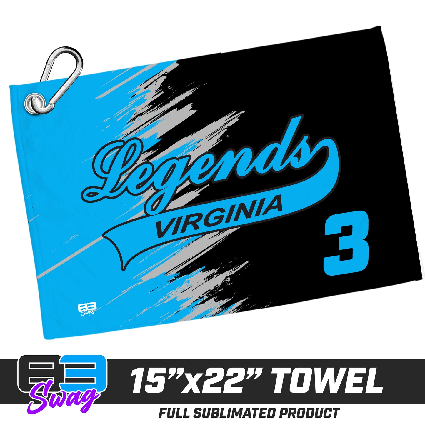 22"x15" Plush Towel - Virginia Legends Softball