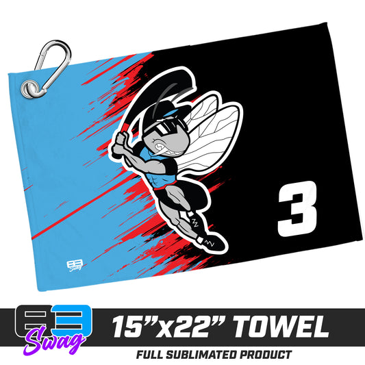 22"x15" Plush Towel - NBC Gnats Baseball