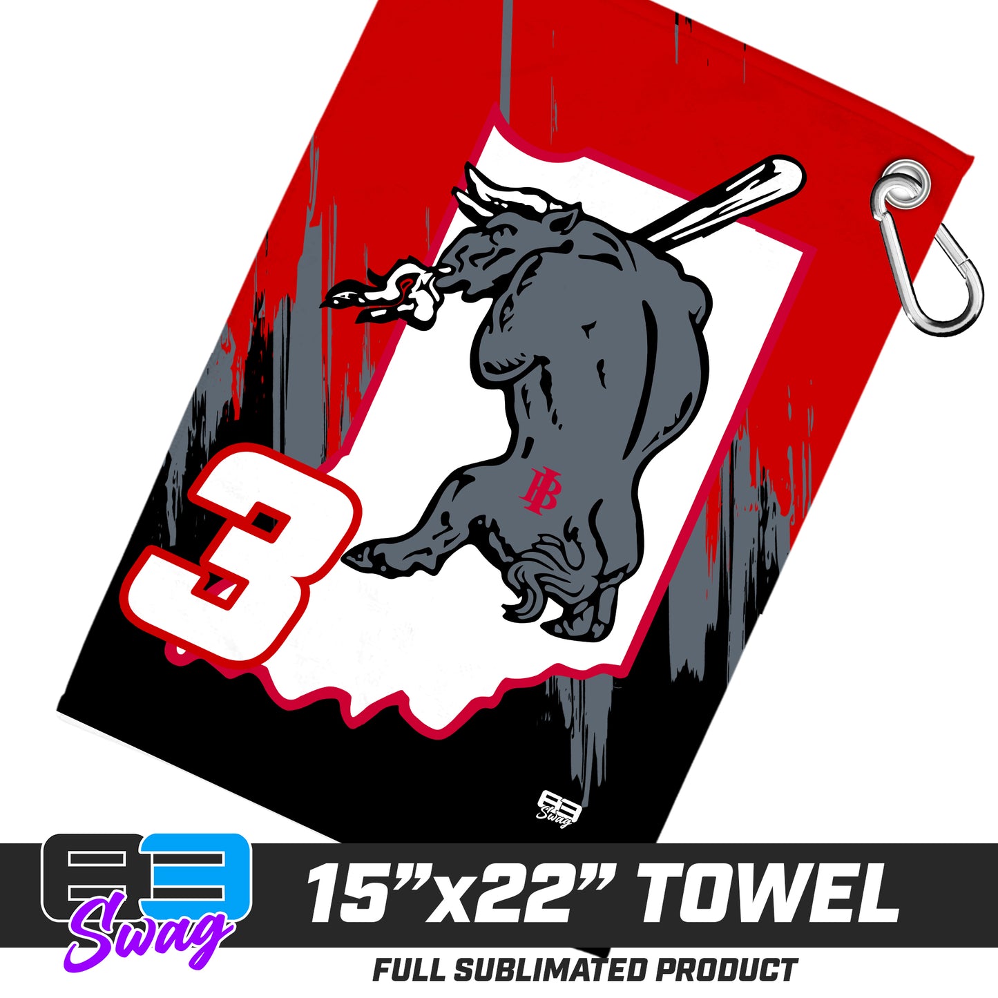 22"x15" Plush Towel - Indiana Bulls Baseball