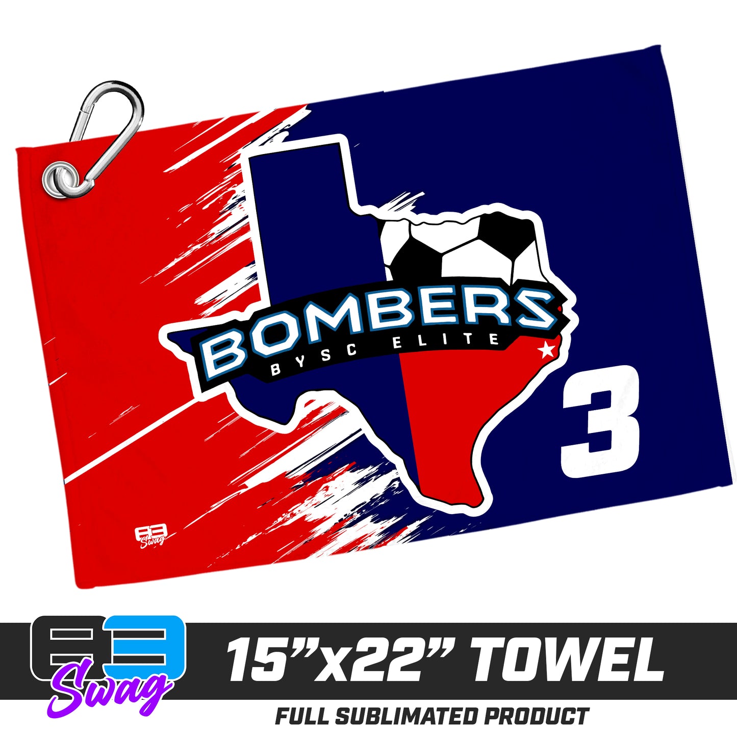 22"x15" Plush Towel - BYSC Bombers Soccer