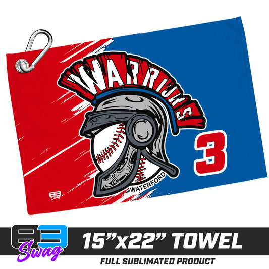 22"x15" Plush Towel - Waterford Warriors - 2024 Fall Edition