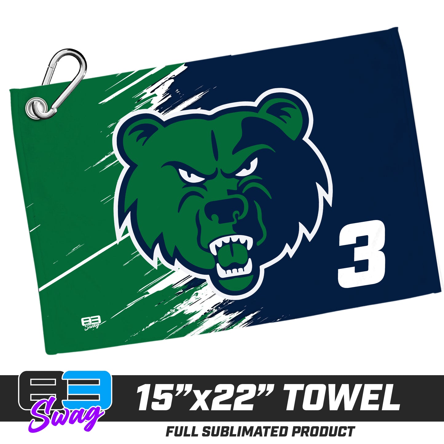 22"x15" Plush Towel - Creekview Grizzlies