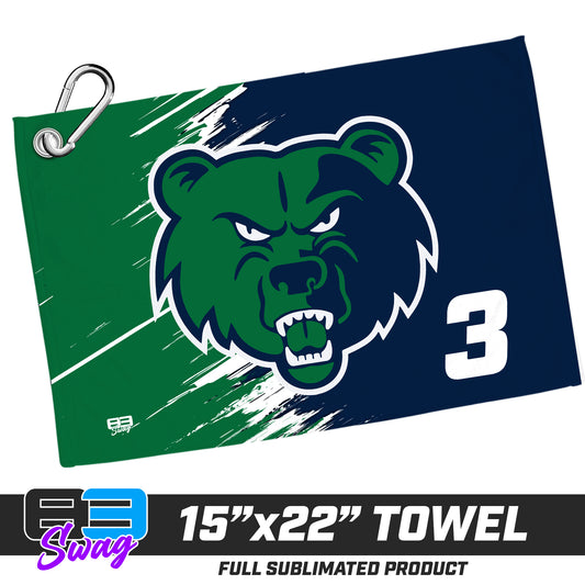 22"x15" Plush Towel - Creekview Grizzlies