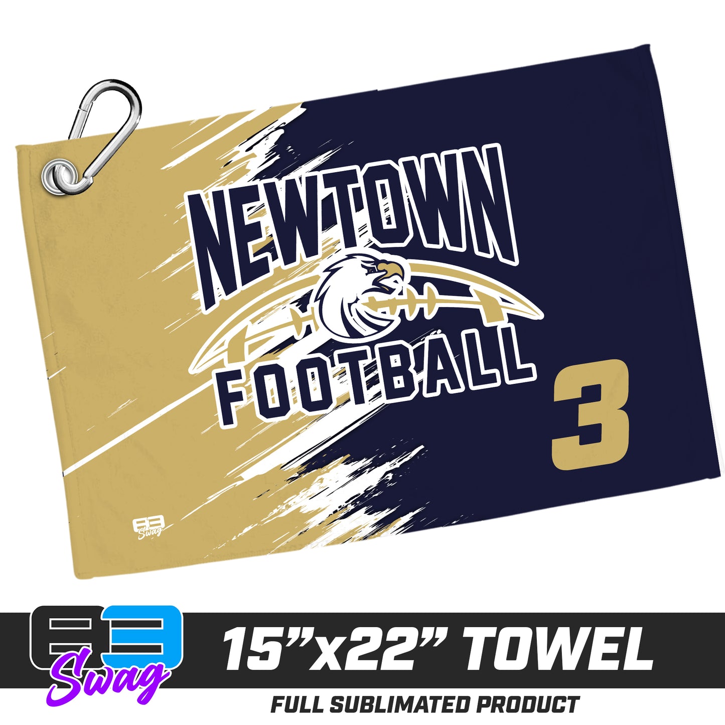 22"x15" Plush Towel - Newtown Football