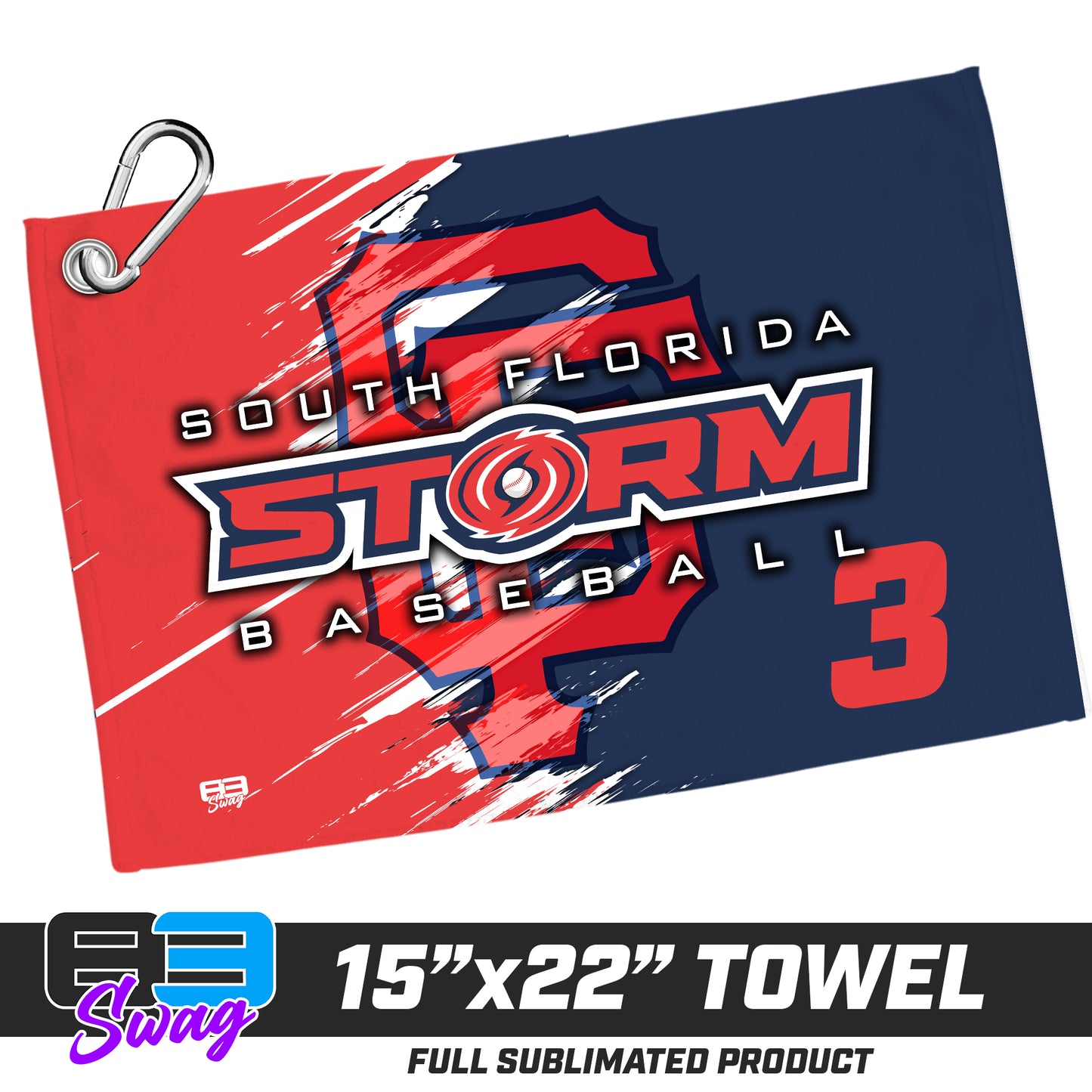 22"x15" Plush Towel - South Florida Storm