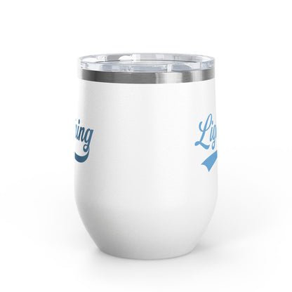 Lightning Baseball - Wine Tumbler, 12oz