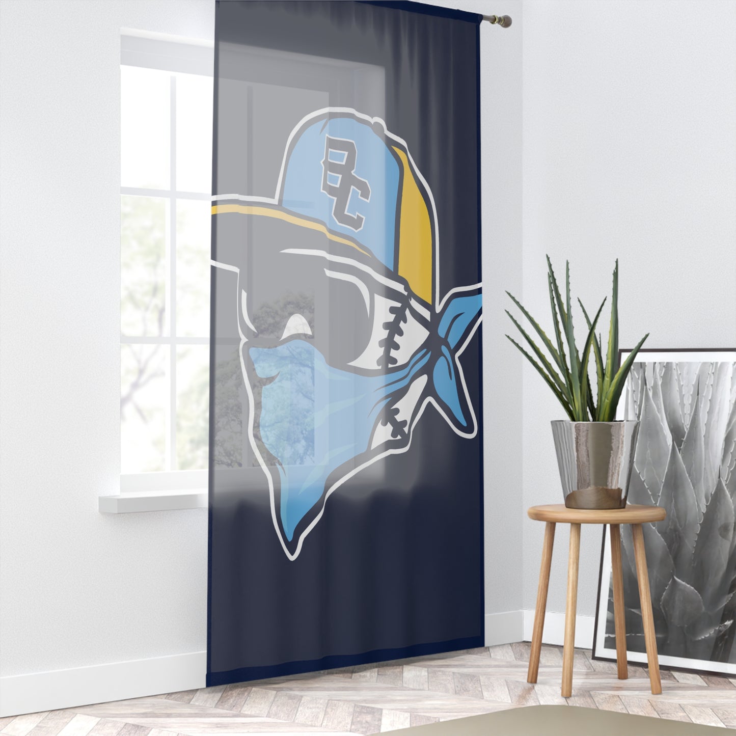 Window Curtain Bold City Bandits Baseball