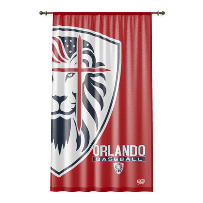 Window Curtain Orlando Lions Baseball