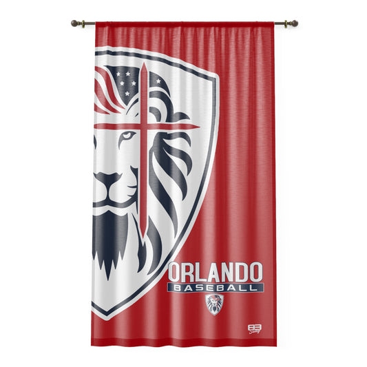 Window Curtain Orlando Lions Baseball