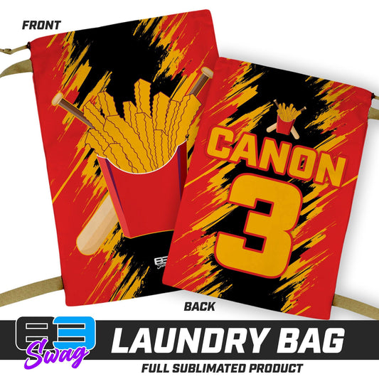 28"x36" Laundry Bag - Team Rally Fries Baseball - 83Swag