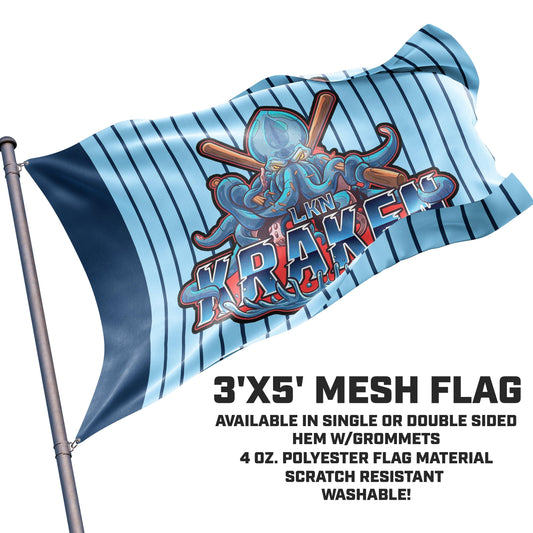 3'x5' Team Flag - LKN Kraken - 83Swag