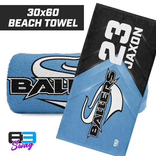 30"x60" Beach Towel - Ballers - 83Swag