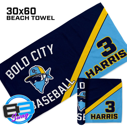 30"x60" Beach Towel - Bold City Bandits - 83Swag