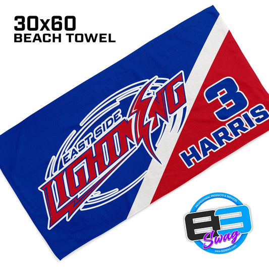 30"x60" Beach Towel - East Side Lightning - 83Swag