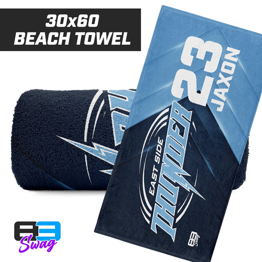 30"x60" Beach Towel - East Side Thunder - 83Swag