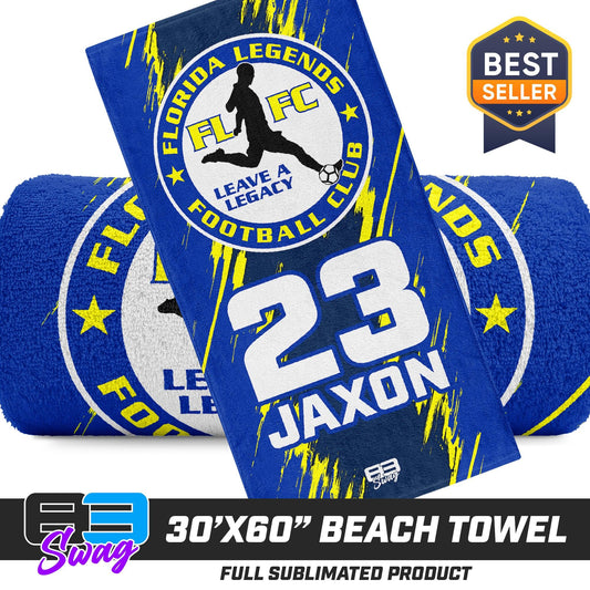 30"x60" Beach Towel - Florida Legends FC - 83Swag