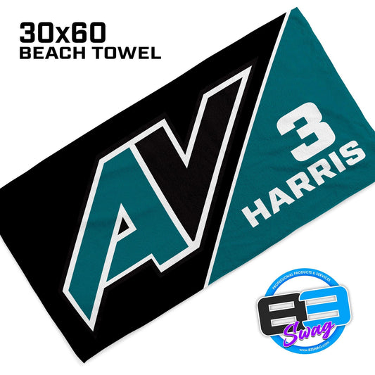 30"x60" Beach Towel - Intensity Softball - 83Swag