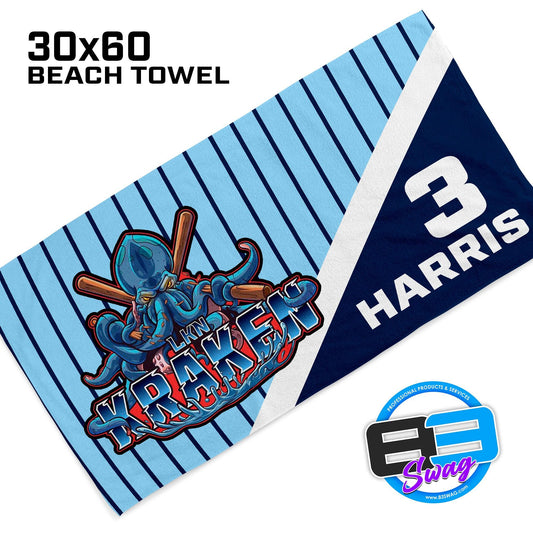 30"x60" Beach Towel - LKN Kraken - 83Swag