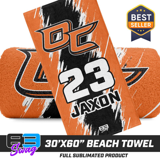 30"x60" Beach Towel - Orange County Hockey Club - 83Swag