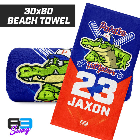 30"x60" Beach Towel - Palatka TailGators Baseball - 83Swag