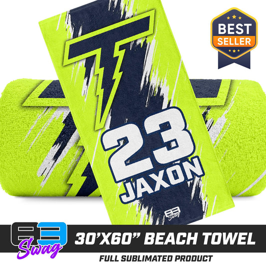 30"x60" Beach Towel - Ponte Vedra Thunder Baseball - 83Swag
