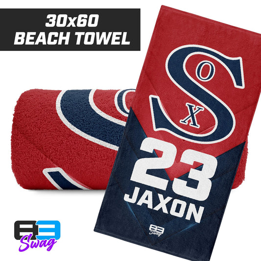 30"x60" Beach Towel - Red Sox Baseball - Wichita - 83Swag