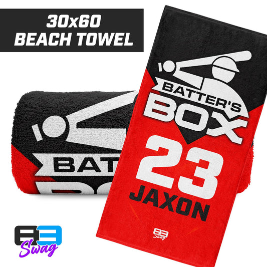 30"x60" Beach Towel - The Batters Box - 83Swag