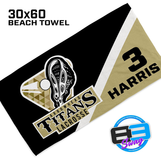 30"x60" Beach Towel - Titans Lacrosse - 83Swag