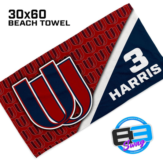30"x60" Beach Towel - Upstate United Baseball - 83Swag