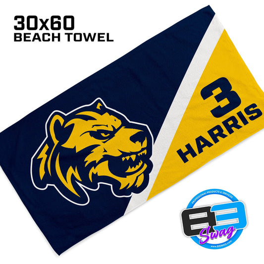 30"x60" Beach Towel - West Pasco Wolverines - 83Swag