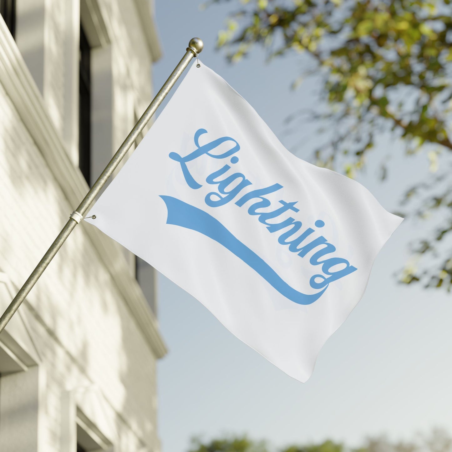Double Sided Flag Lightning Baseball