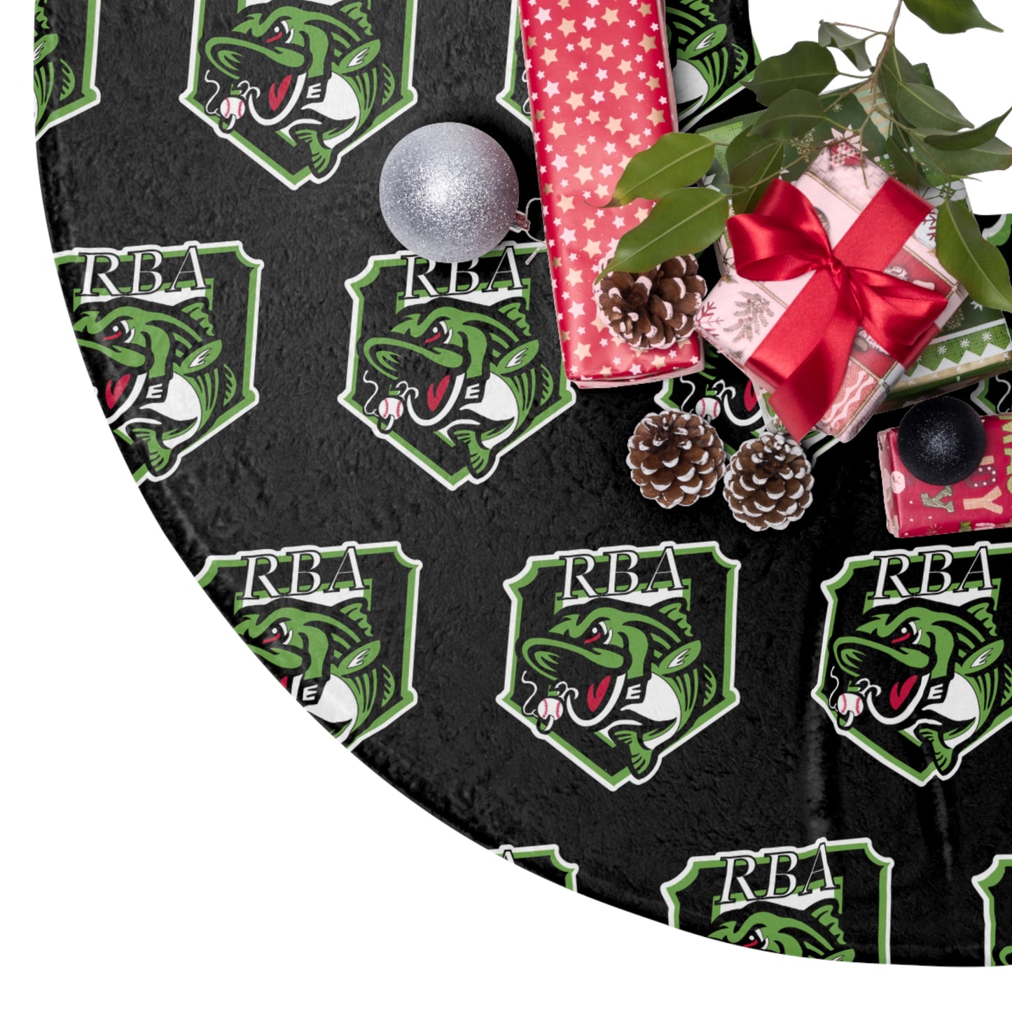 Christmas Tree Skirts RBA Stripers Baseball