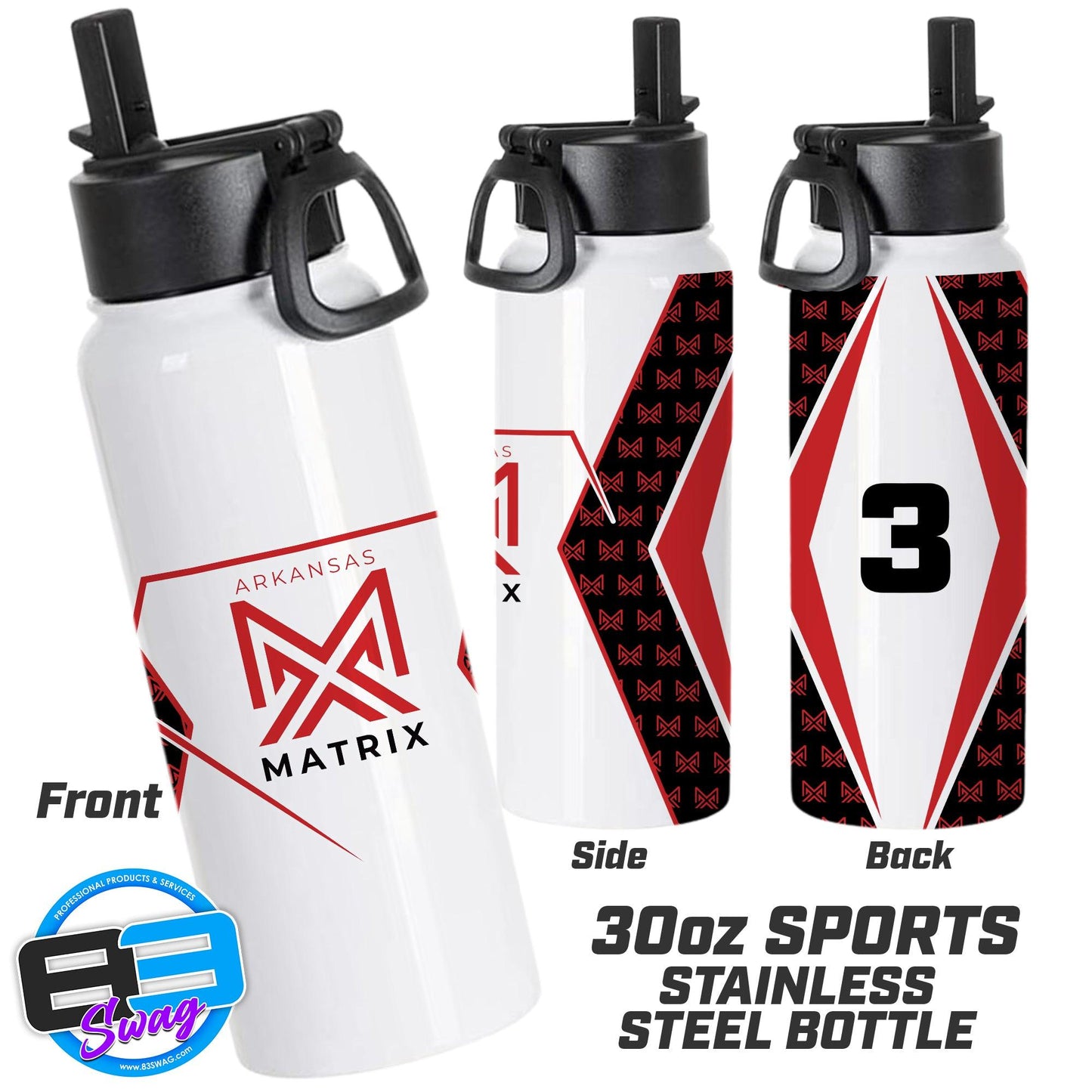 30oz Sports Tumbler - Arkansas Matrix - 83Swag