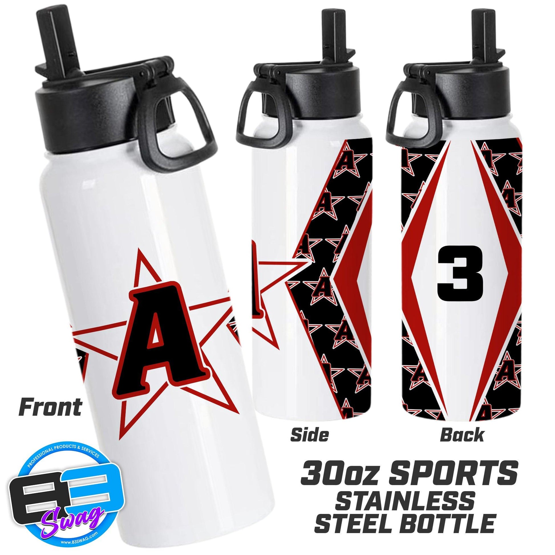 30oz Sports Tumbler - Ashford 10u All-Stars - 83Swag