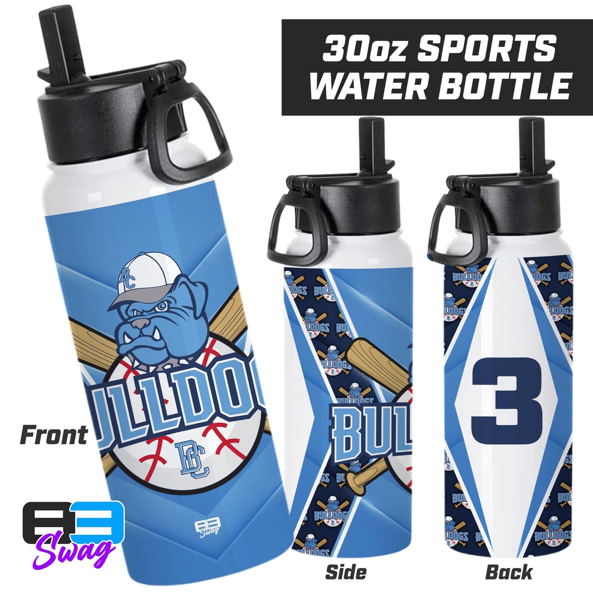 30oz Sports Tumbler - BC Bulldogs - 83Swag