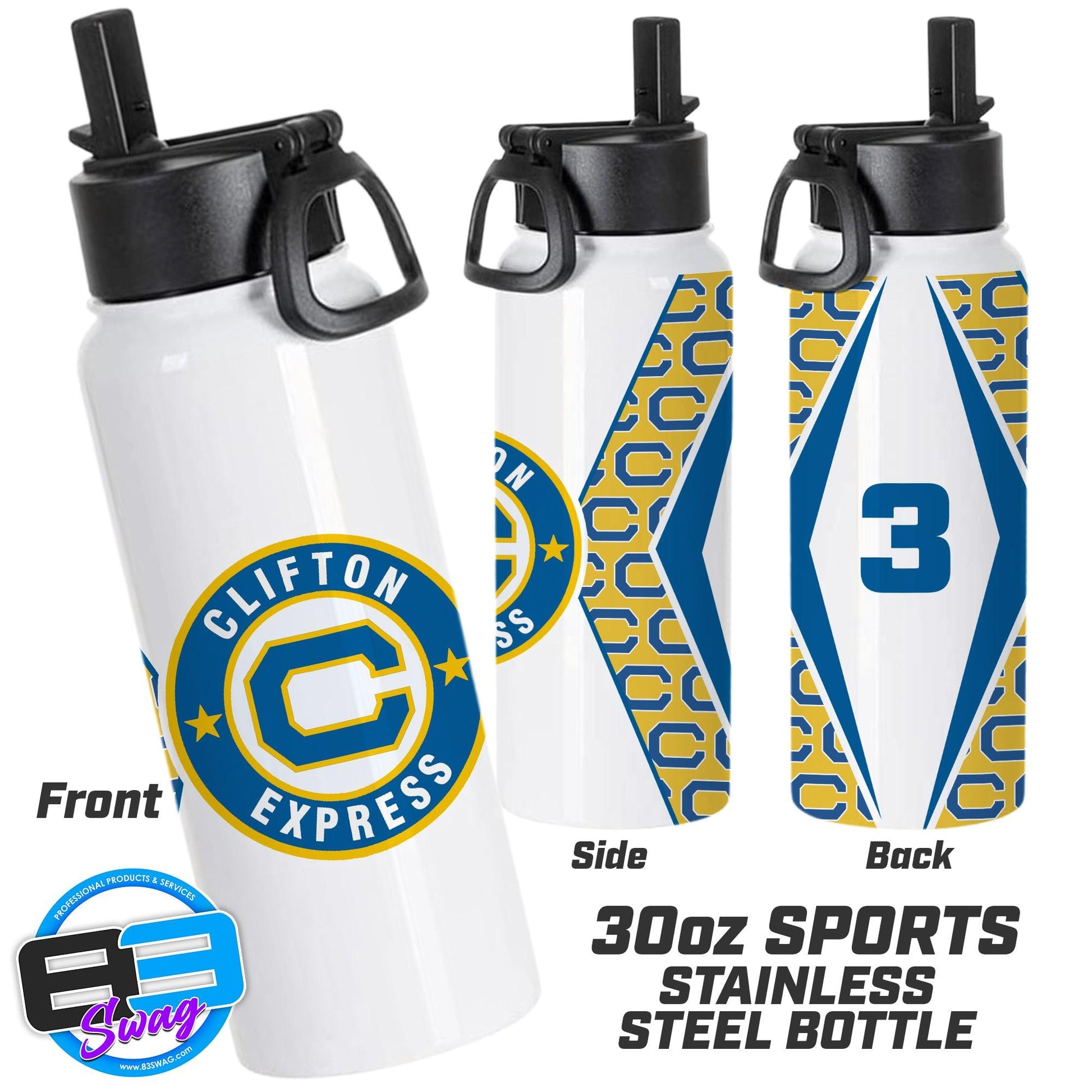 30oz Sports Tumbler - Clifton Express Baseball - 83Swag