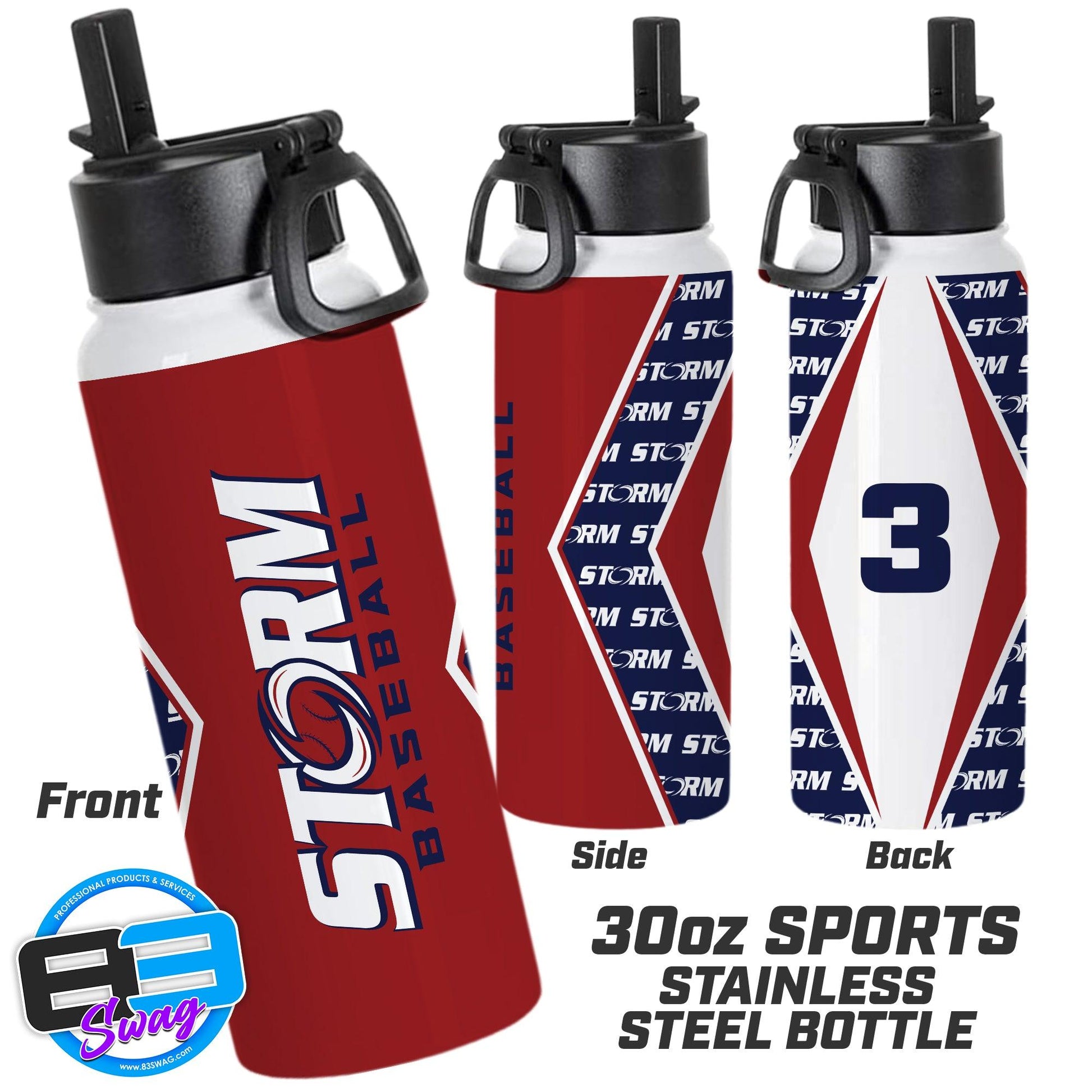 30oz Sports Tumbler - Fleming Island Storm - 83Swag