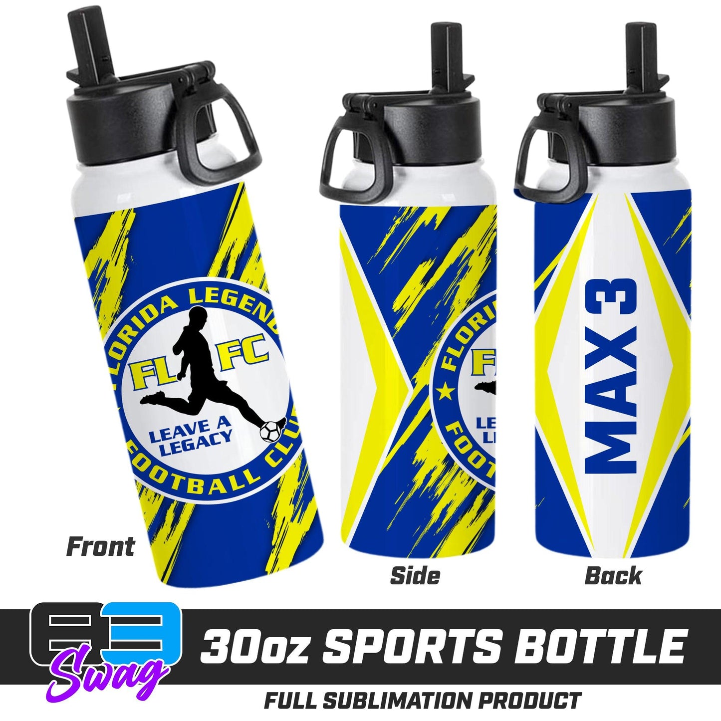 30oz Sports Tumbler - Florida Legends FC - 83Swag