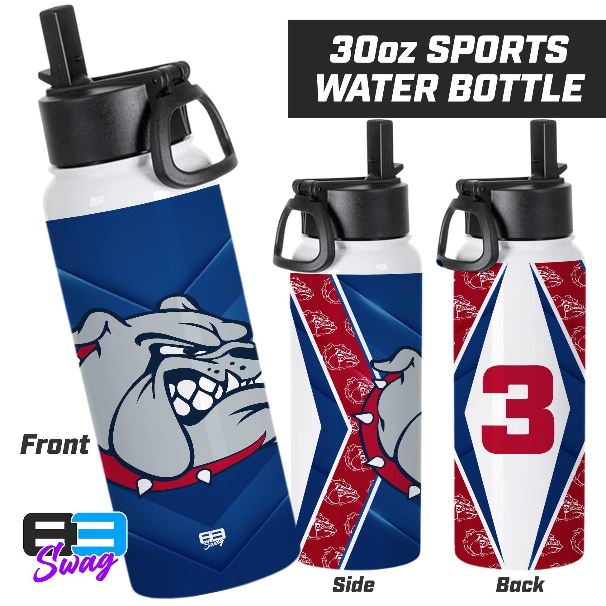 30oz Sports Tumbler - Maumelle Bulldogs Baseball - ROYAL - 83Swag