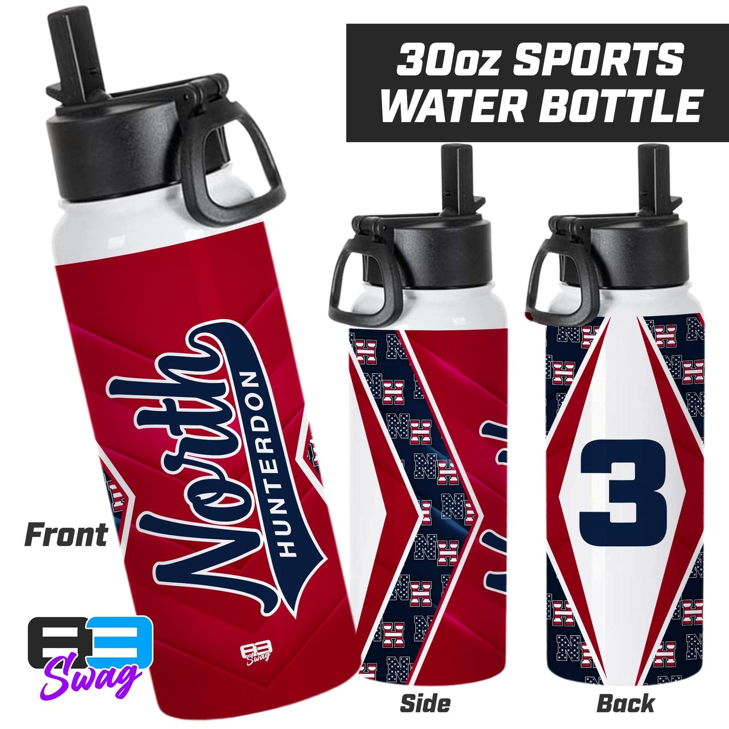 30oz Sports Tumbler - North Hunterdon Baseball - 83Swag