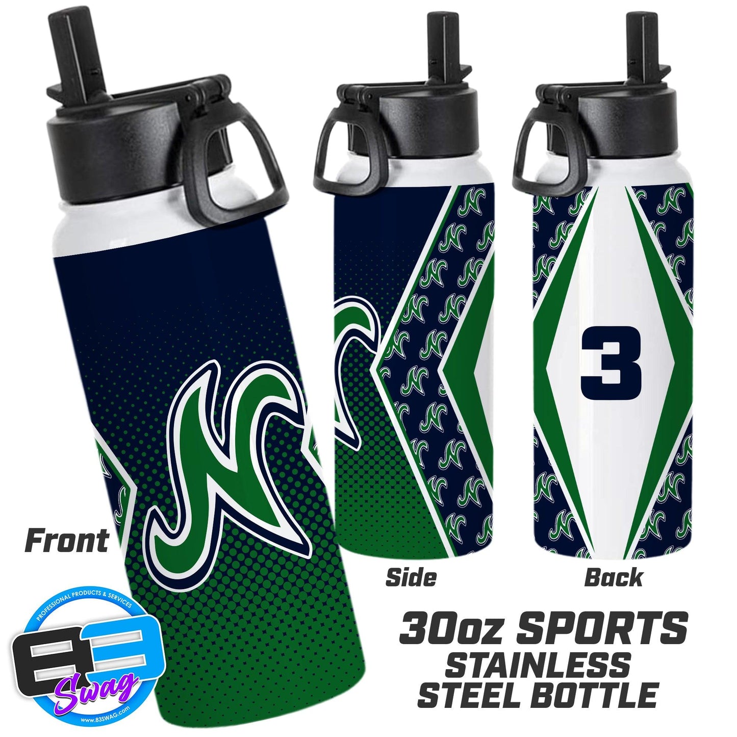 30oz Sports Tumbler - Northwood 11U Majors - 83Swag