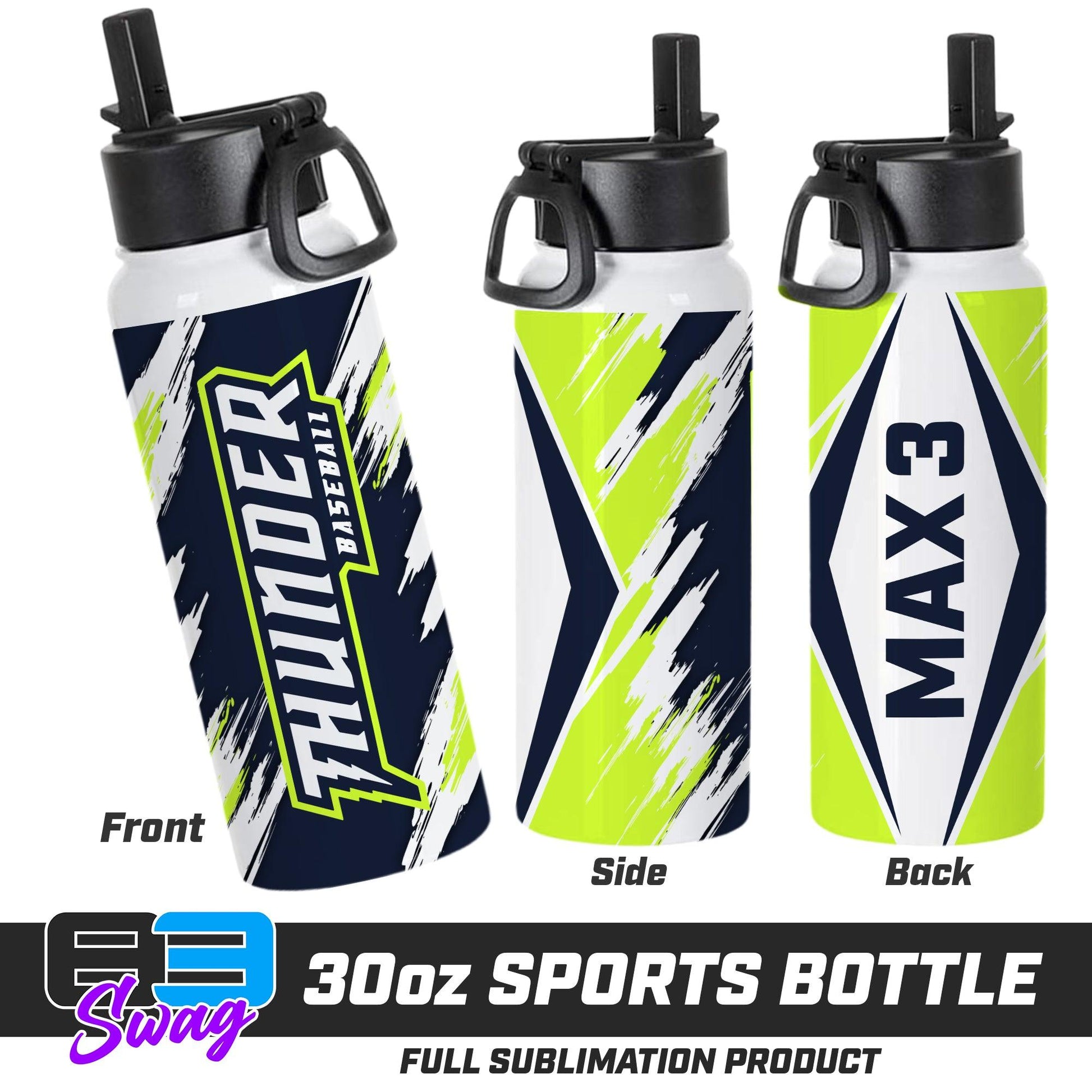 30oz Sports Tumbler - Ponte Vedra Thunder Baseball - 83Swag