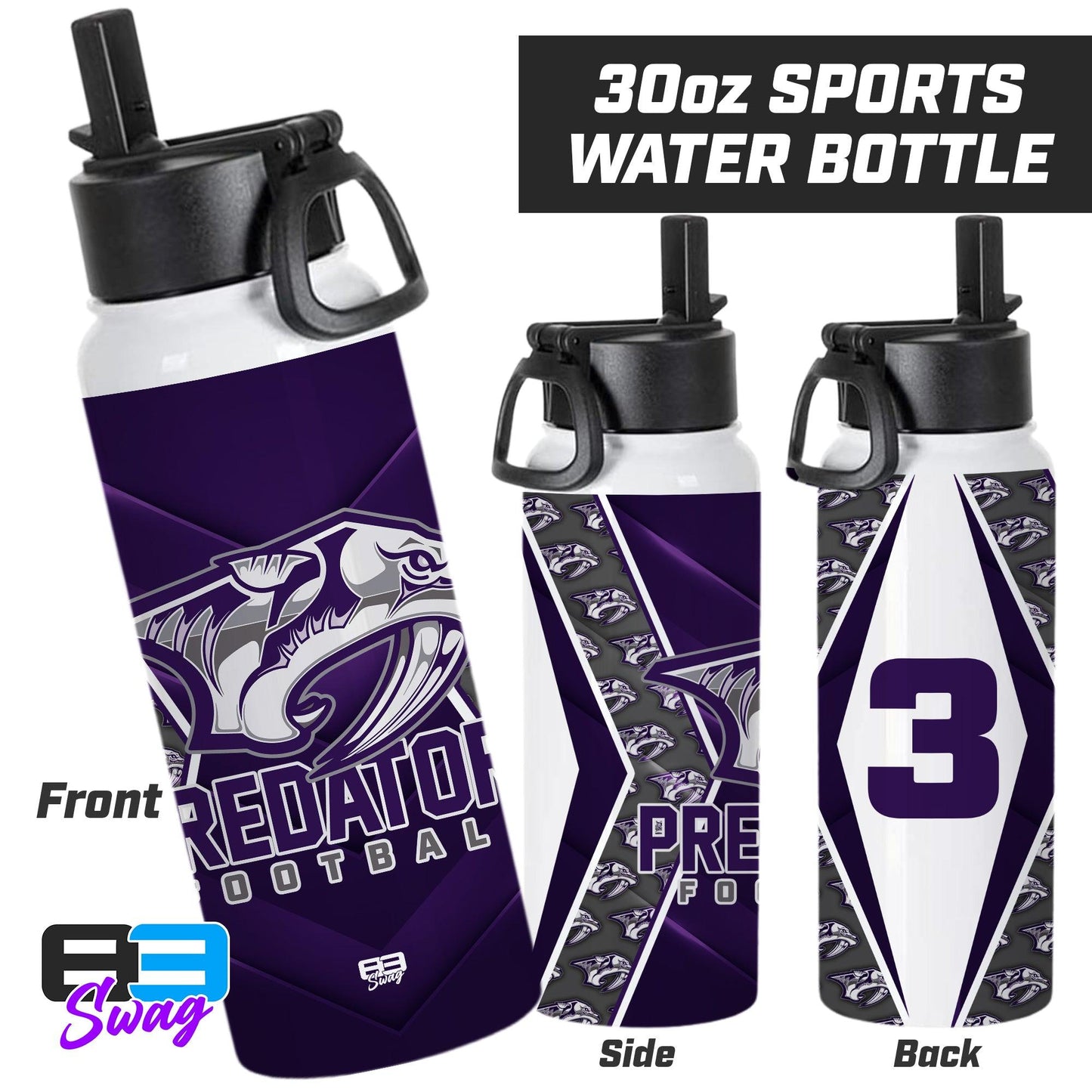 30oz Sports Tumbler - Predators Football - 83Swag