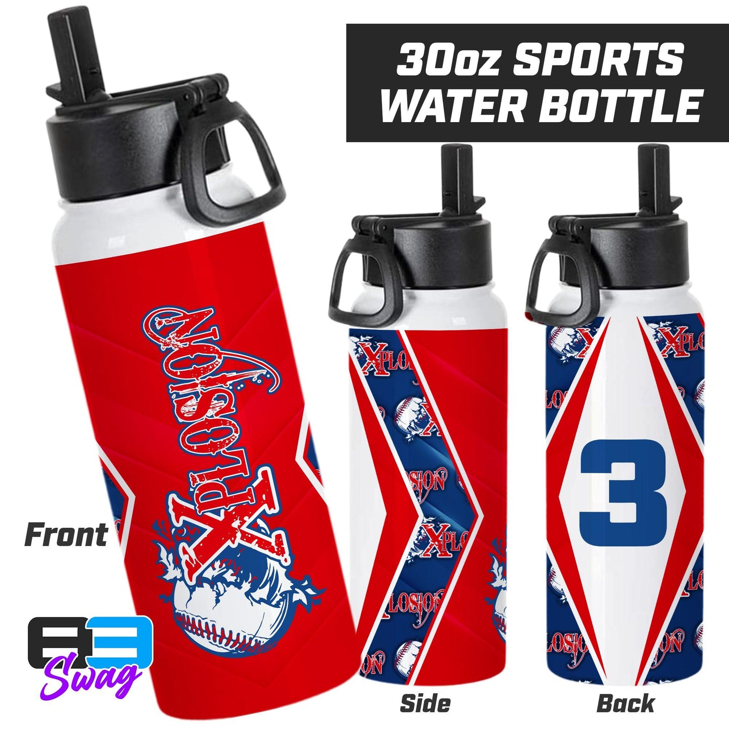 30oz Sports Tumbler - Xplosion Baseball - 83Swag