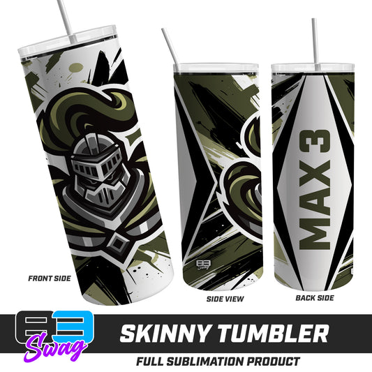 Skinny Metal Tumbler - Crusaders Baseball